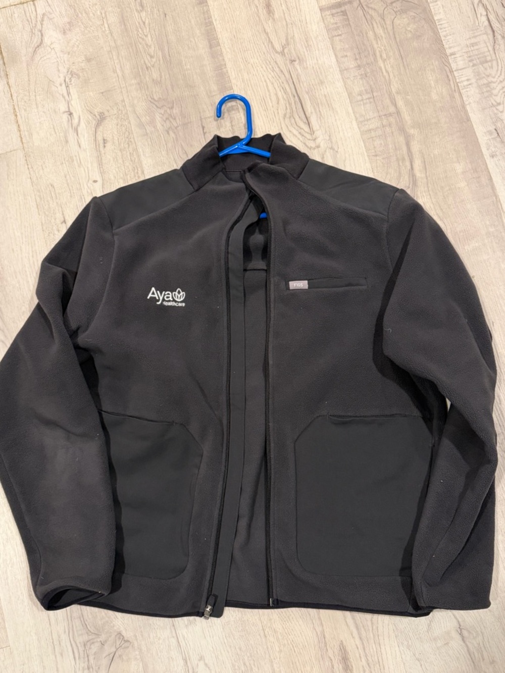 Figs Grey Men's Fleece Jacket